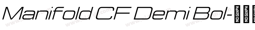 Manifold CF Demi Bol字体转换